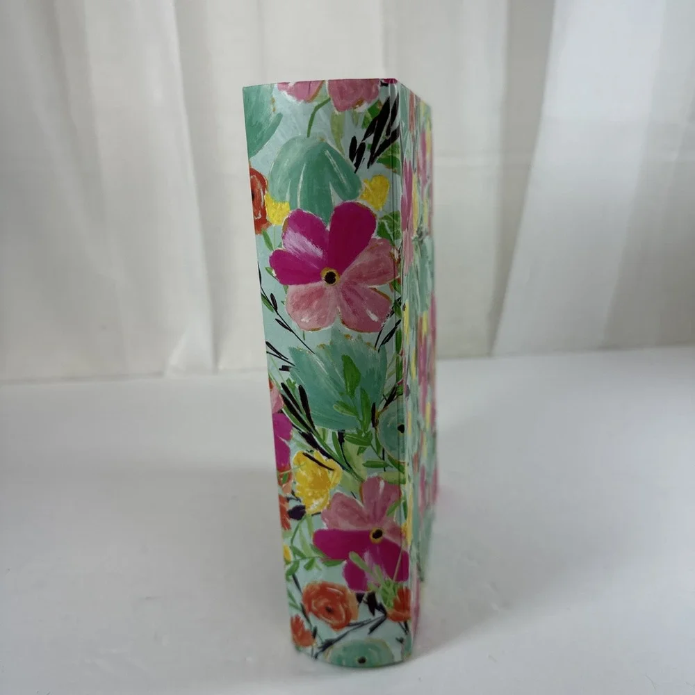 Floral Decorative Book Storage Box 8.5